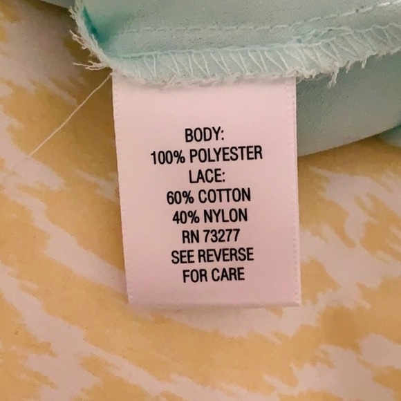 21. Candi’s front tie blouse Aqua - Picture 8 of 12